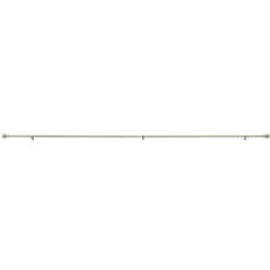 Gordijnroedes-ACAZA Lange Gordijnroede - Uitschuifbare Gordijn Rail - Stang van 240-360 cm - Zilver