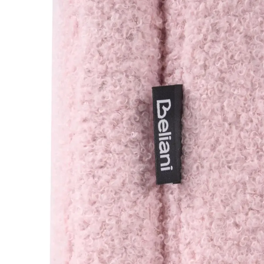 1-Persoons Bedden-Beliani LAYE - Kinderbed - Roze - 90 x 200 cm - Bouclé