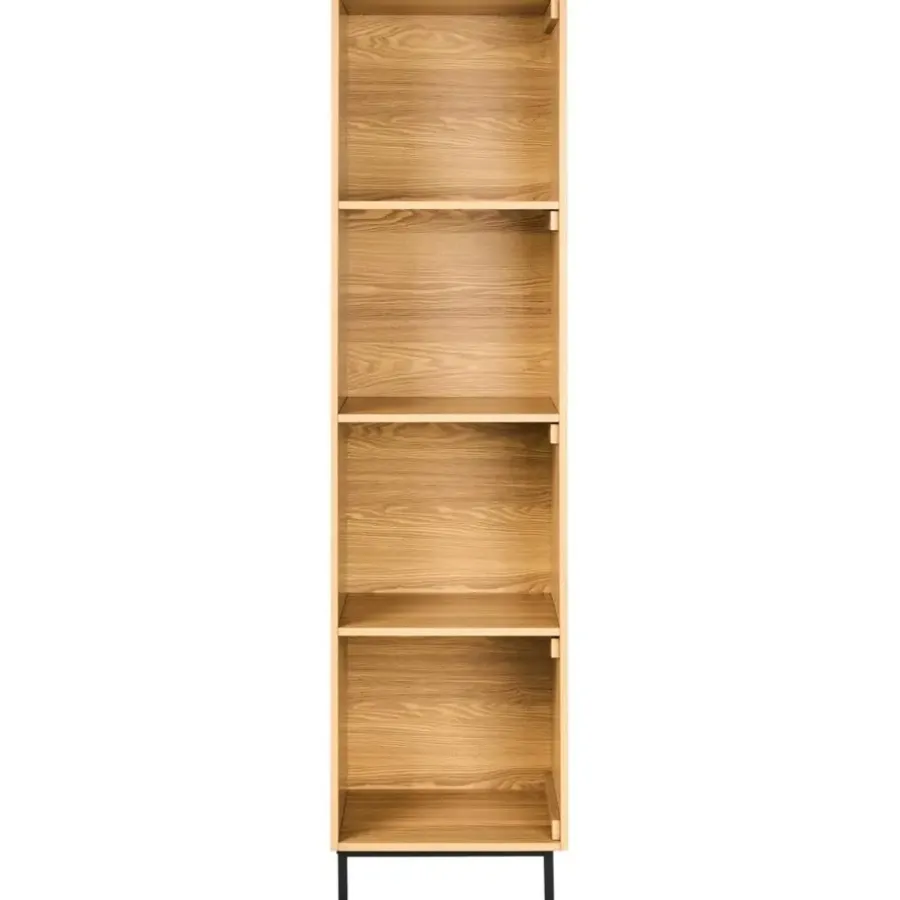 Boekenkasten|Boekenkasten-Leen Bakker LEANDRO - Opbergkast 4 planken - Lichtbruin - MDF