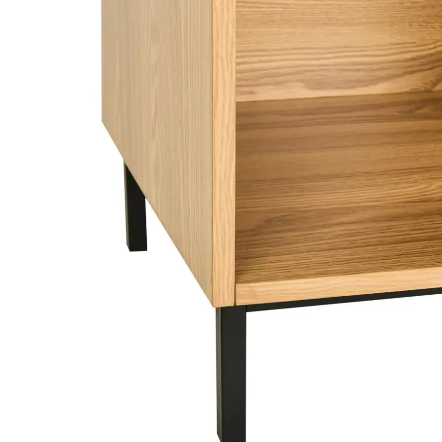 Boekenkasten|Boekenkasten-Leen Bakker LEANDRO - Opbergkast 4 planken - Lichtbruin - MDF