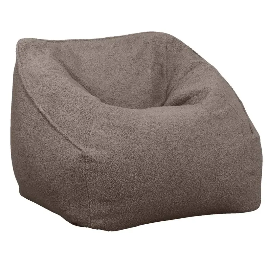 Zitzakken-Leen Bakker Lebel loungestoel Fay - taupe - 70x100x100 cm