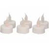 Kaarsen-Anna's Collection LED waxinelichtjes gele vlam 6x stuks