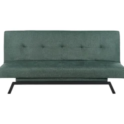 Beliani LEEDS - Slaapbank 3-zits - Groen - Polyester
