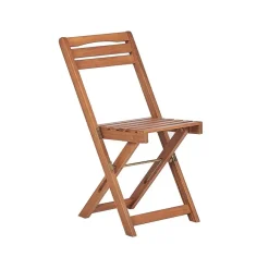 Beliani LENOLA - Bistroset voor 2 - Lichte houtkleur - Acaciahout