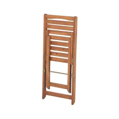 Beliani LENOLA - Bistroset voor 2 - Lichte houtkleur - Acaciahout