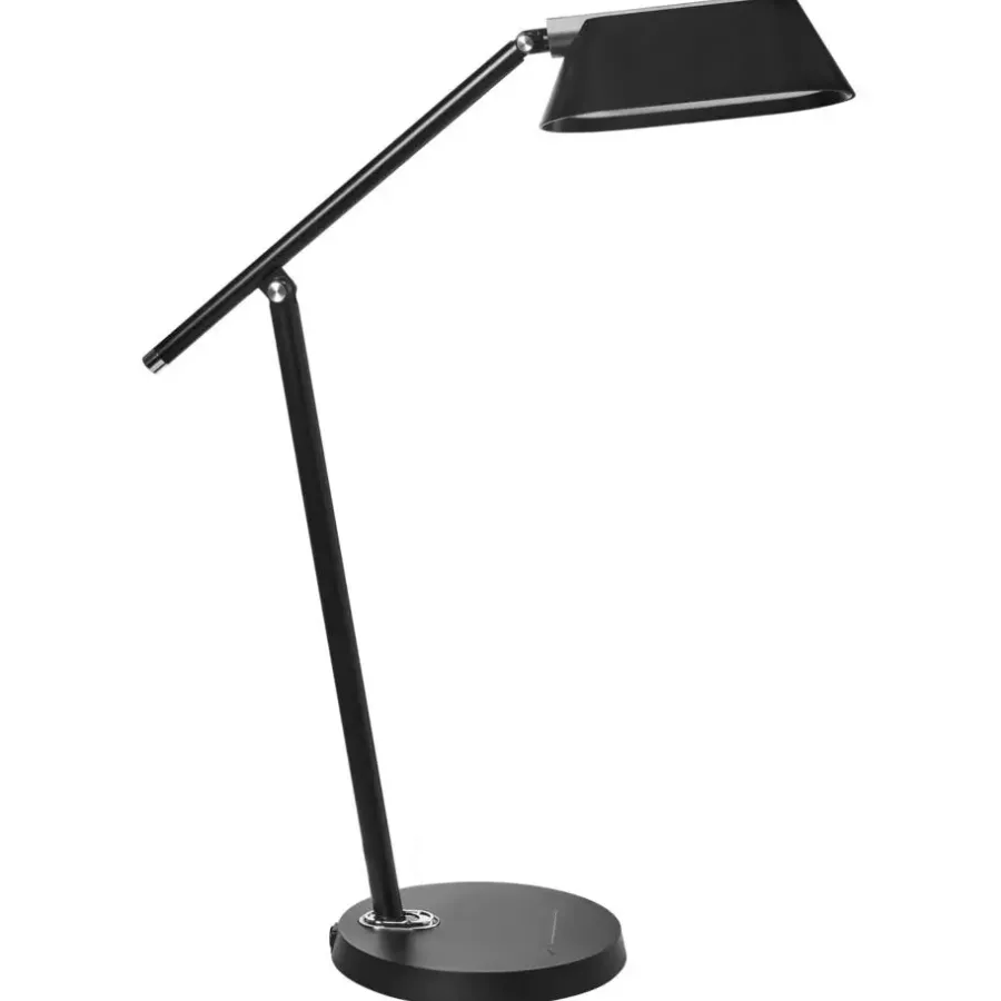 Bureaulampen|Bureaulampen-Leen Bakker LEONIS - Bureaulamp LED - Zwart - Synthetisch materiaal