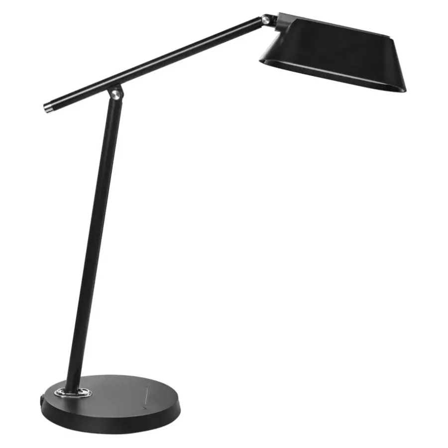Bureaulampen|Bureaulampen-Leen Bakker LEONIS - Bureaulamp LED - Zwart - Synthetisch materiaal