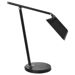Bureaulampen|Bureaulampen-Leen Bakker LEONIS - Bureaulamp LED - Zwart - Synthetisch materiaal