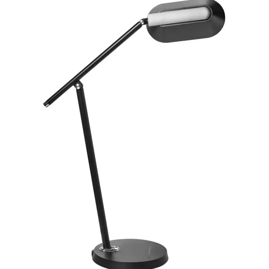 Bureaulampen|Bureaulampen-Leen Bakker LEONIS - Bureaulamp LED - Zwart - Synthetisch materiaal