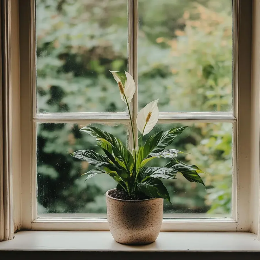 Plant in a Box Lepelplant - Set van 2 - Spathiphyllum 'Torelli' - Hoogte 30-45cm - ⌀12cm