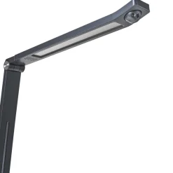Leen Bakker LEPUS - Bureaulamp LED - Donkergrijs - Synthetisch materiaal