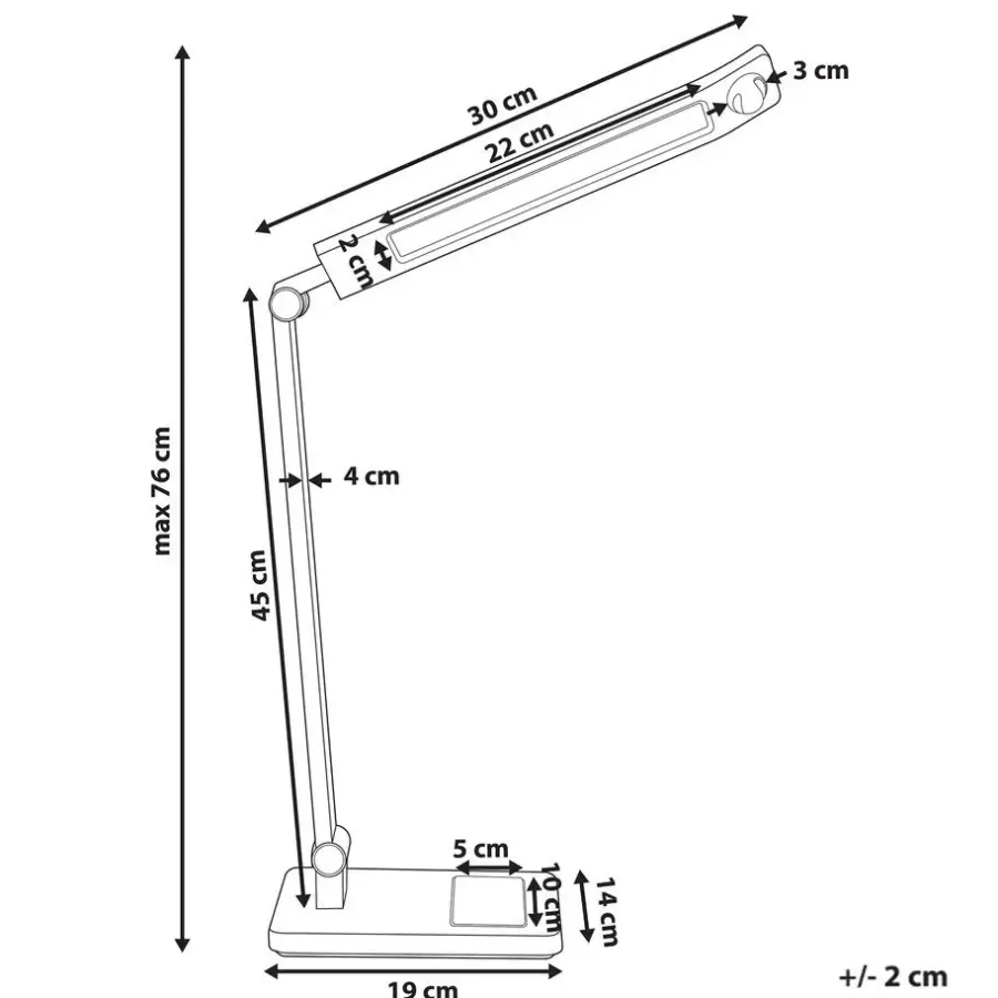 Bureaulampen|Bureaulampen-Leen Bakker LEPUS - Bureaulamp LED - Zilver - Synthetisch materiaal