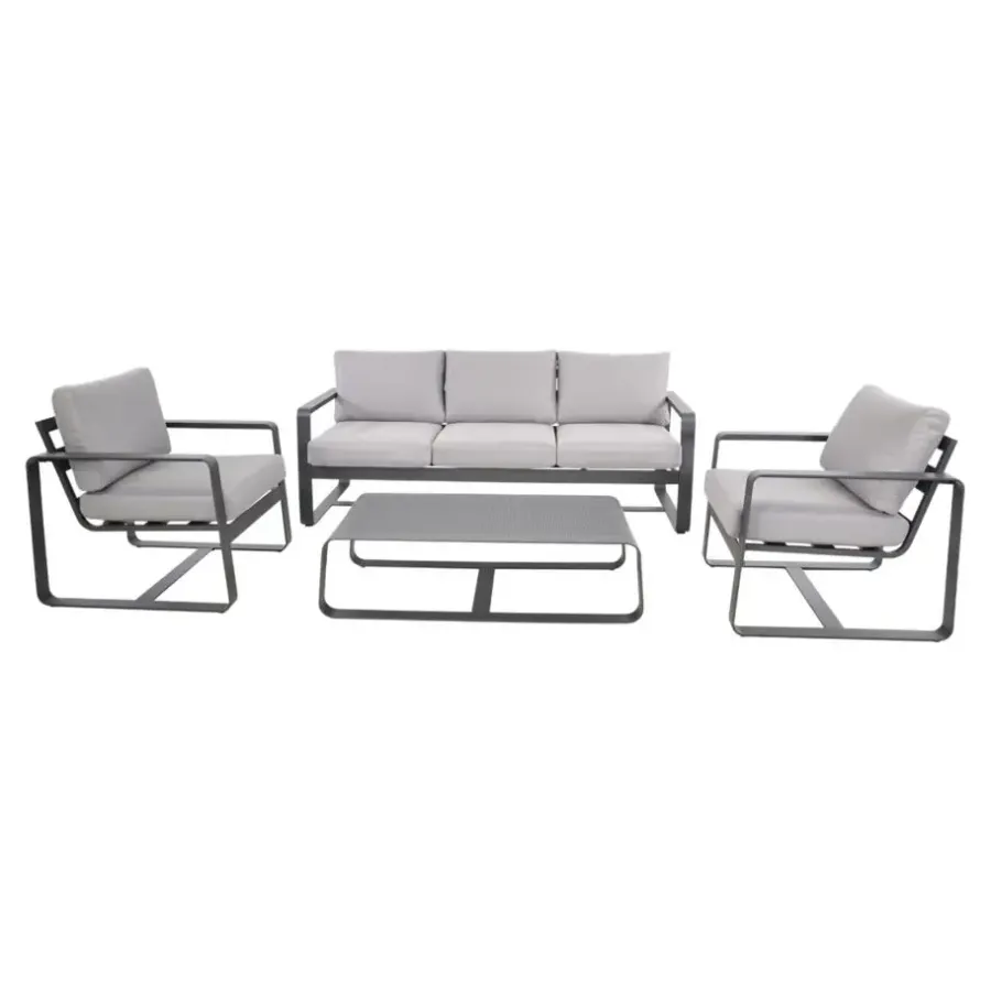 Loungesets-Les - Loungeset Belezza - lichtgrijs