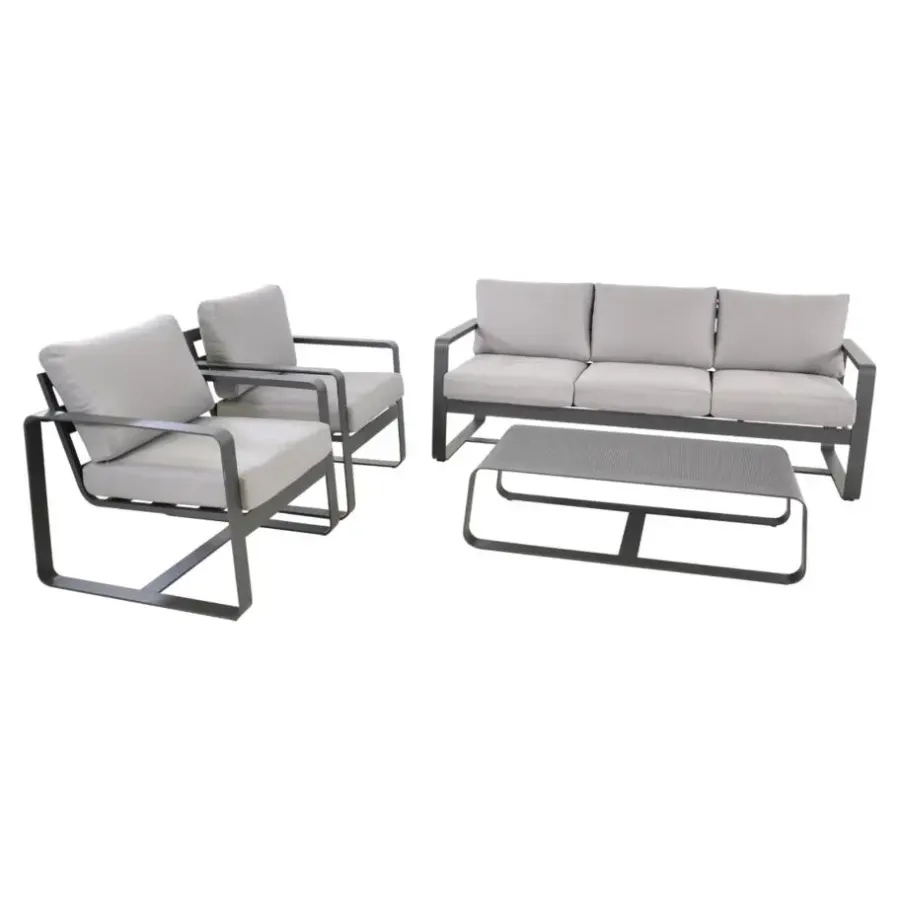 Loungesets-Les - Loungeset Belezza - lichtgrijs