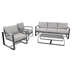 Loungesets-Les - Loungeset Belezza - lichtgrijs