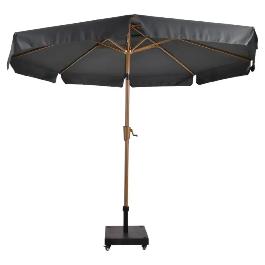 Parasols-Les - Parasol Libra houtlook Ø3mtr - grijs