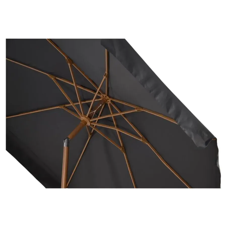 Parasols-Les - Parasol Libra houtlook Ø3mtr - grijs