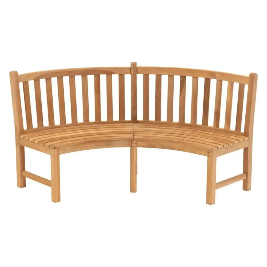 Les - Ronde bank teak 200x53x92cm