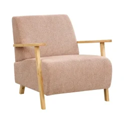 Fauteuils-Beliani LESJA - Fauteuil - Roze - Stof