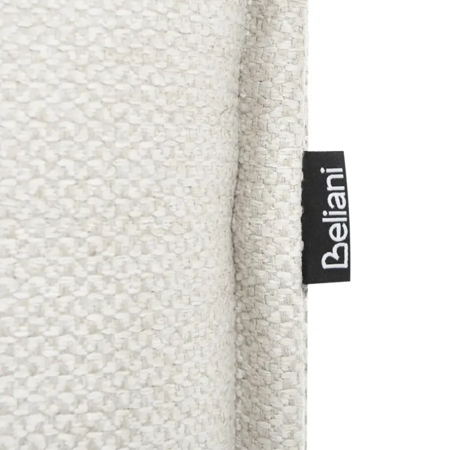 2-Persoons Bedden-Beliani LESTRE - Tweepersoonsbed - Gebroken wit - 160 x 200 cm - Linnen