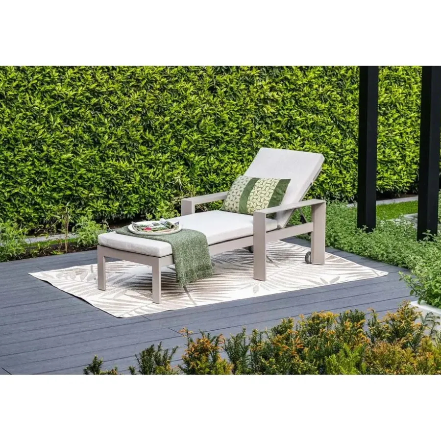 Ligbedden-Garden Impressions Levanto ligbed - taupe - valley sand