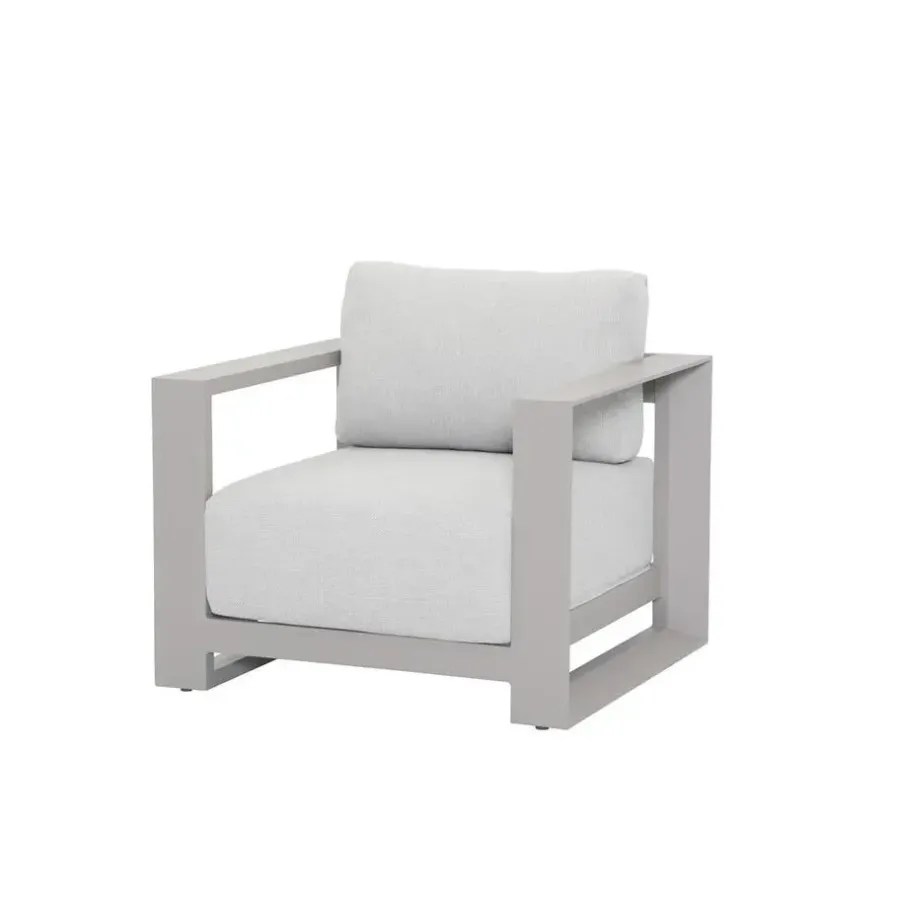 Tuinstoelen-Garden Impressions Levanto lounge fauteuil - taupe - valley san