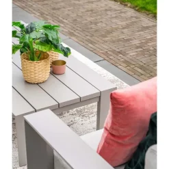 Tuinstoelen-Garden Impressions Levanto lounge fauteuil - taupe - valley san