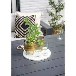 Garden Impressions Levanto lounge-diningtafel - 111x111 cm - carbon black