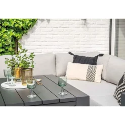 Garden Impressions Levanto lounge-diningtafel - 111x111 cm - carbon black