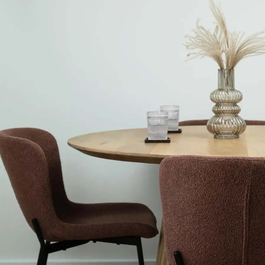 Lewis & Loft Eettafel Levi – FSC® mangohout – Rond – Ø120 cm – Naturel