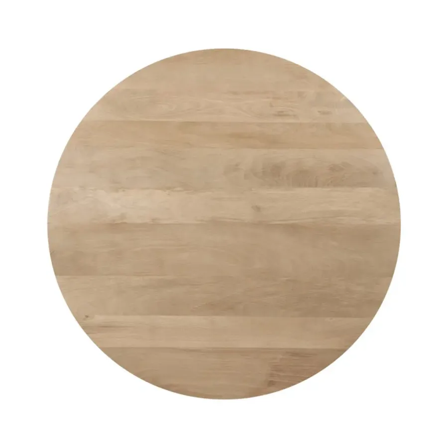 Lewis & Loft Eettafel Lian - Rond ⌀120 - Mangohout - Naturel