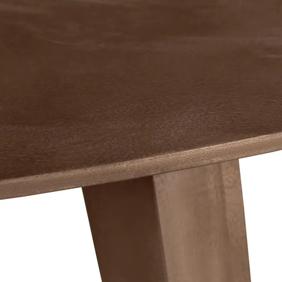 Houten Eettafels|Ovale Eettafels-Lewis & Loft Eettafel Luna – Deens ovaal – 160 x 100 cm – Bruin