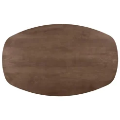 Houten Eettafels|Ovale Eettafels-Lewis & Loft Eettafel Luna – Deens ovaal – 160 x 100 cm – Bruin