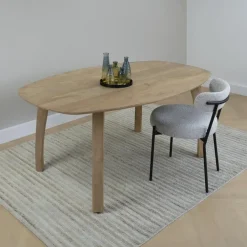 Lewis & Loft Eettafel Luna – Deens ovaal – 160 x 100 cm – Naturel