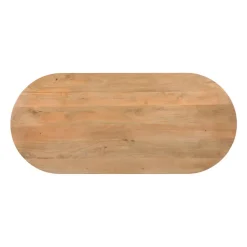 Houten Eettafels|Ovale Eettafels-Lewis & Loft Eettafel Lynn – Ovaal – 200x90 cm – Mangohout – Naturel