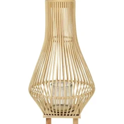 Beliani LEYTE - Lantaarn - Lichthout - 58 cm - Wilgenhout