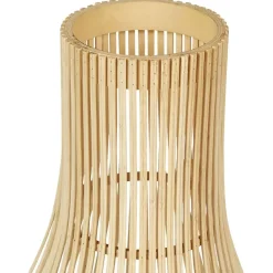 Beliani LEYTE - Lantaarn - Lichthout - 58 cm - Wilgenhout