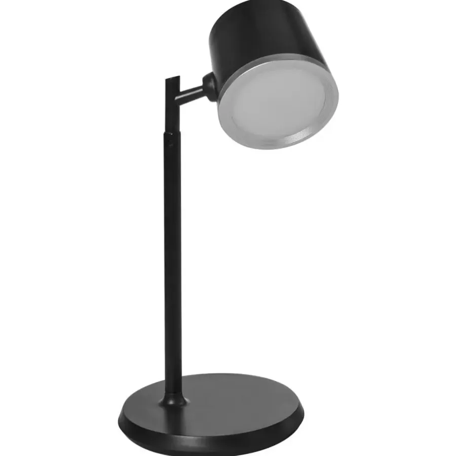 Leen Bakker LIBRA - Bureaulamp LED - Zwart - Synthetisch materiaal