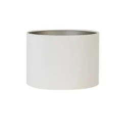 Lampenkappen-Light & Living - Lampenkap VELOURS - Ø25x18cm - Wit