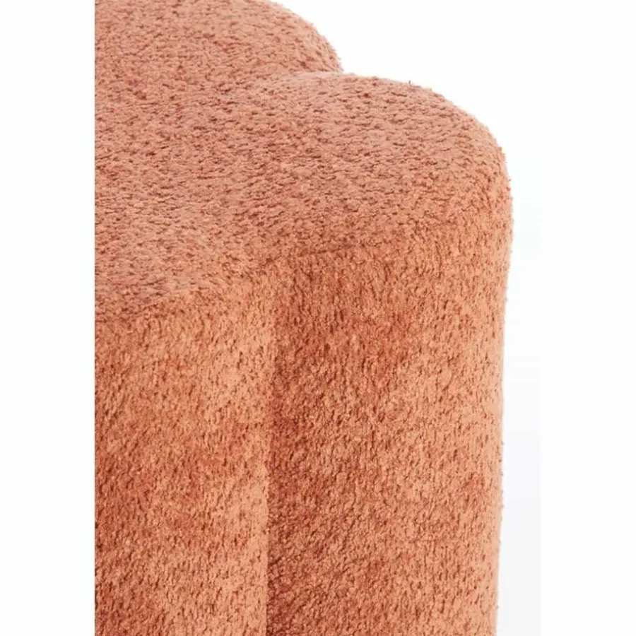 Light & Living - Nalani poef 38x38x45 cm stof - terracotta