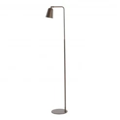 Staande Lampen-Light & Living - Salomo vloerlamp 32,5x23x147 cm - hout print