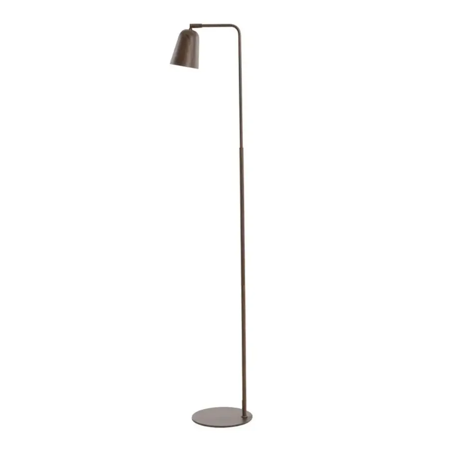 Staande Lampen-Light & Living - Salomo vloerlamp 32,5x23x147 cm - hout print