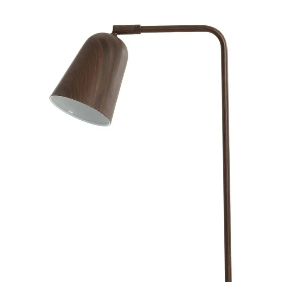 Staande Lampen-Light & Living - Salomo vloerlamp 32,5x23x147 cm - hout print