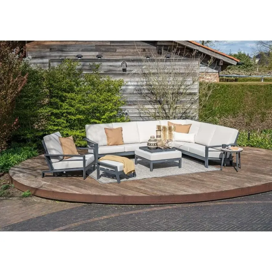 Loungeset Elementen-Garden Impressions Lincoln midden element - carbon black - desert sand