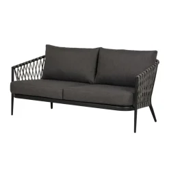 Loungesets-Leen Bakker Lisomme Christel 4 delige tuin loungeset donkergrijs