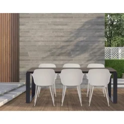 Tuintafels-Leen Bakker Lisomme Joris tuintafel bruin - 210 x 100 cm