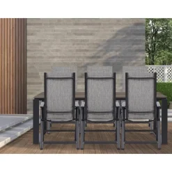 Tuintafels-Leen Bakker Lisomme Joris tuintafel bruin - 210 x 100 cm