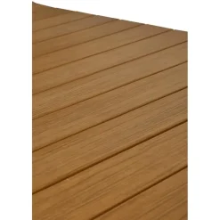 Tuintafels-Leen Bakker Lisomme Stef tuintafel bruin - verlengbaar - 205 x 100 cm