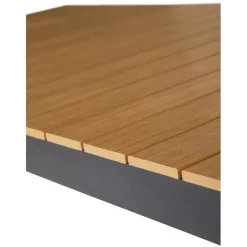Tuintafels-Leen Bakker Lisomme Stef tuintafel bruin - verlengbaar - 205 x 100 cm