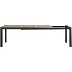Tuintafels-Leen Bakker Lisomme Stef tuintafel bruin - verlengbaar - 205 x 100 cm